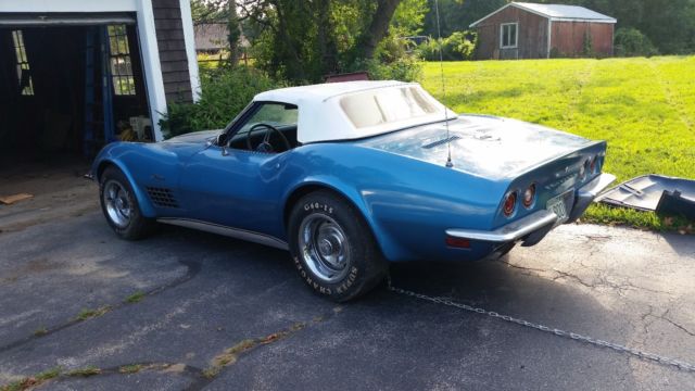 1971 Blue Chevrolet Corvette Convertible