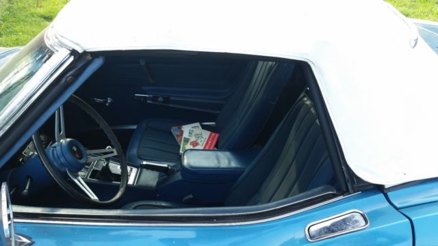 1971 Blue Chevrolet Corvette Convertible