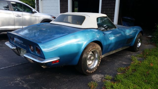 1971 Blue Chevrolet Corvette Convertible