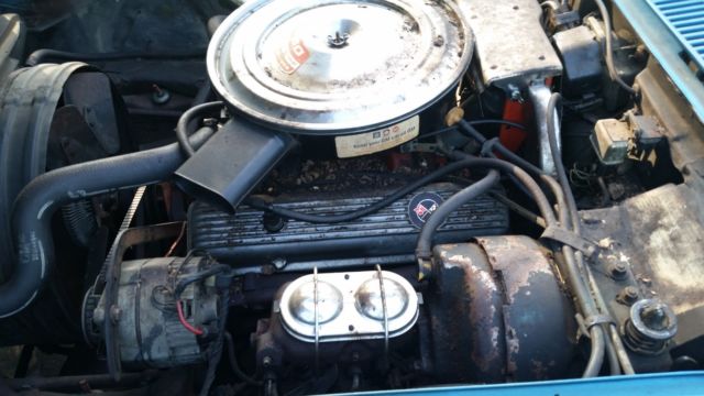 1971 Blue Chevrolet Corvette Convertible
