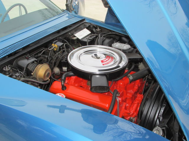 1971 Blue Chevrolet Corvette Convertible