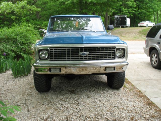 1971 Blue Chevrolet C-10 Short Box