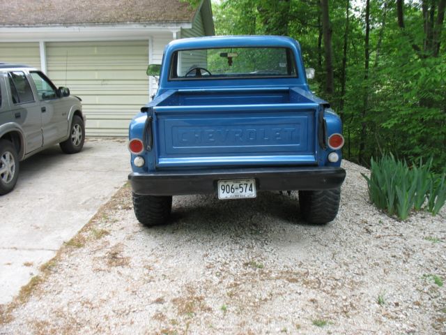 1971 Blue Chevrolet C-10 Short Box
