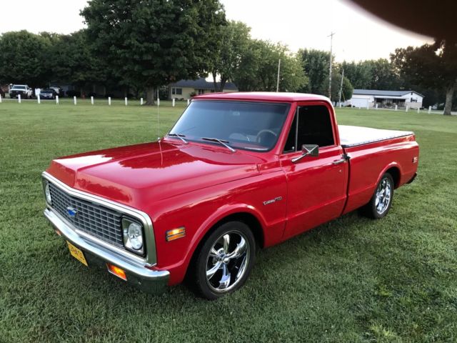 1971 Red Chevrolet C-10 Standard Cab Pickup
