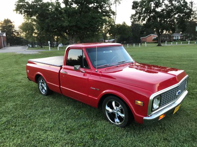 1971 Red Chevrolet C-10 Standard Cab Pickup