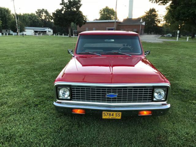 1971 Red Chevrolet C-10 Standard Cab Pickup