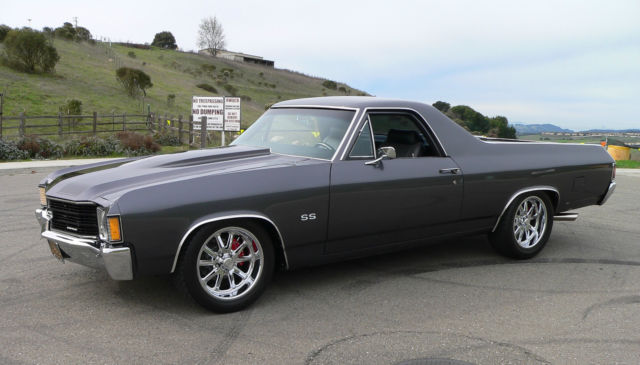 1971 Dark Gunsmoke Gray Chevrolet El Camino 2 Door