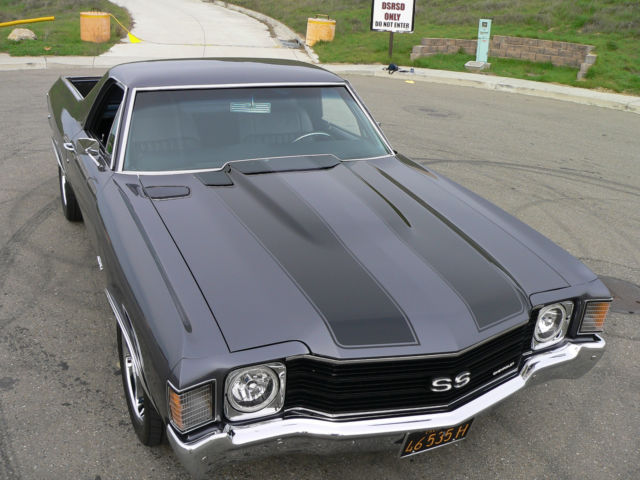 1971 Dark Gunsmoke Gray Chevrolet El Camino 2 Door