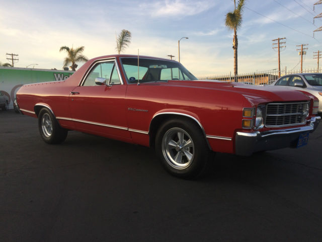 1971 red Chevrolet El Camino