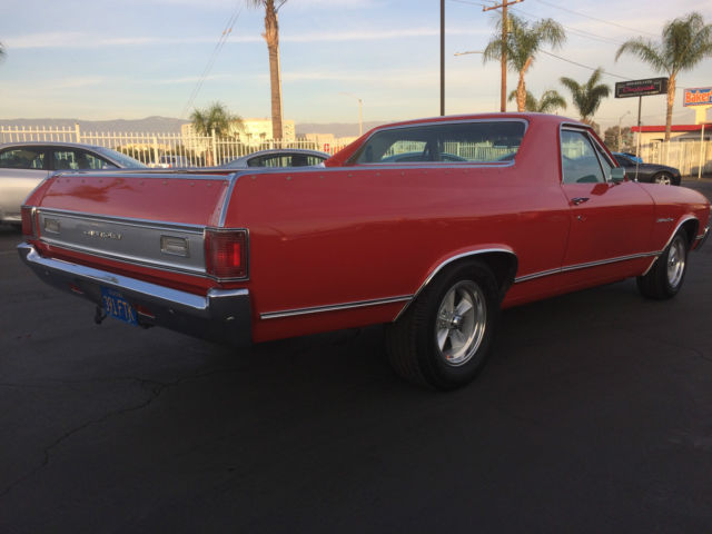 1971 red Chevrolet El Camino