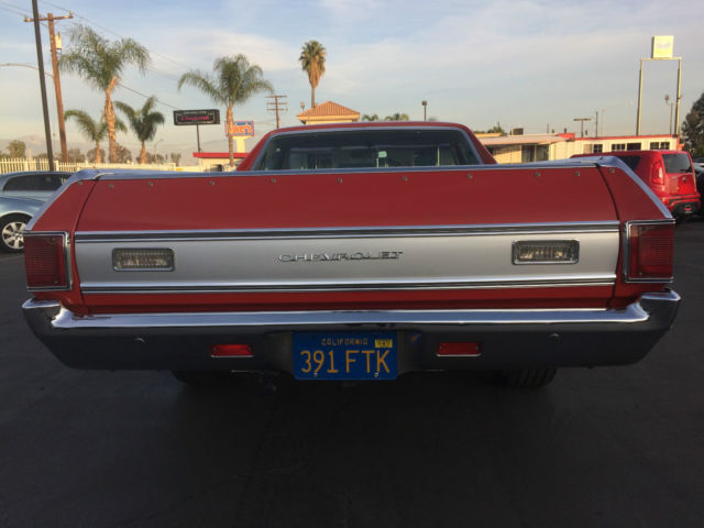 1971 red Chevrolet El Camino