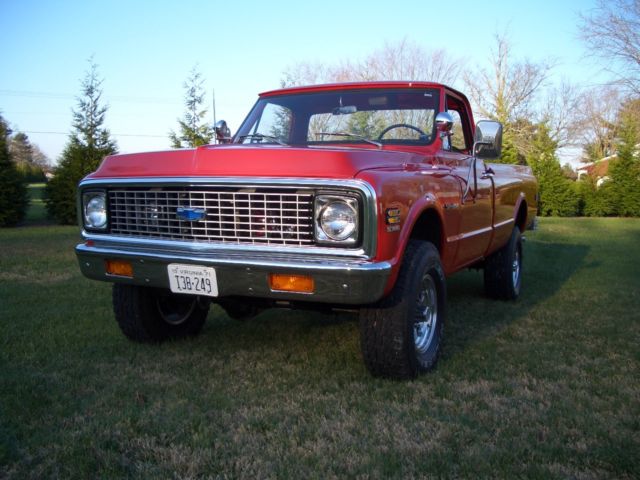 1971 Red Chevrolet Other Pickups Standard Cab Pickup