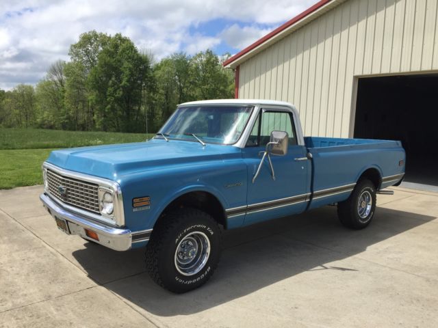 1971 Blue Chevrolet C/K Pickup 1500 Standard Cab Pickup