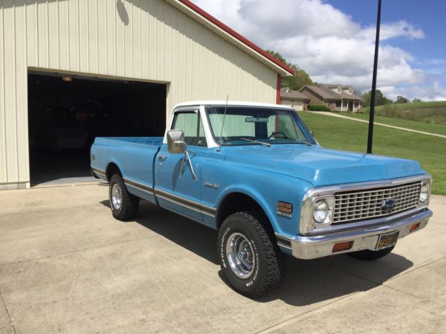 1971 Blue Chevrolet C/K Pickup 1500 Standard Cab Pickup