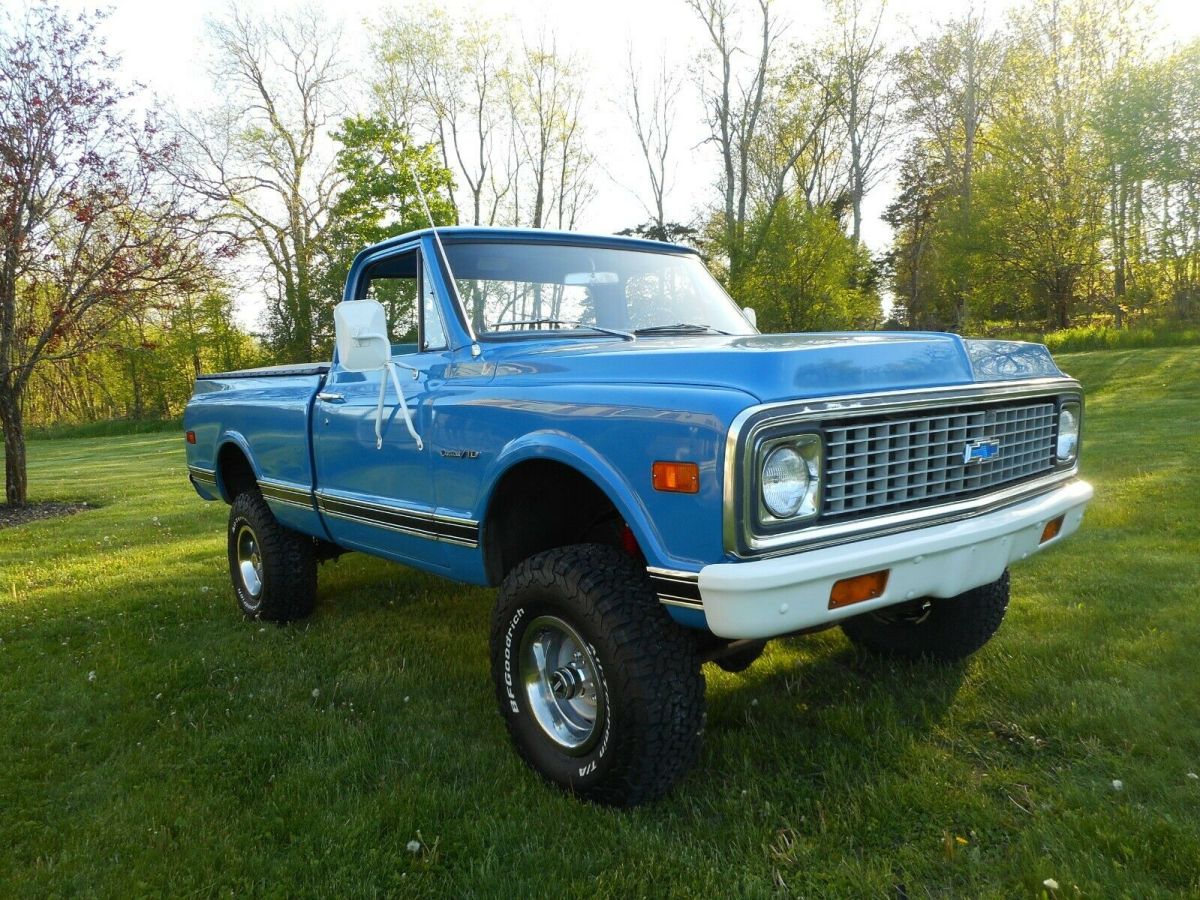 1971 Blue Chevrolet C/K Pickup 1500 Standard Cab Pickup