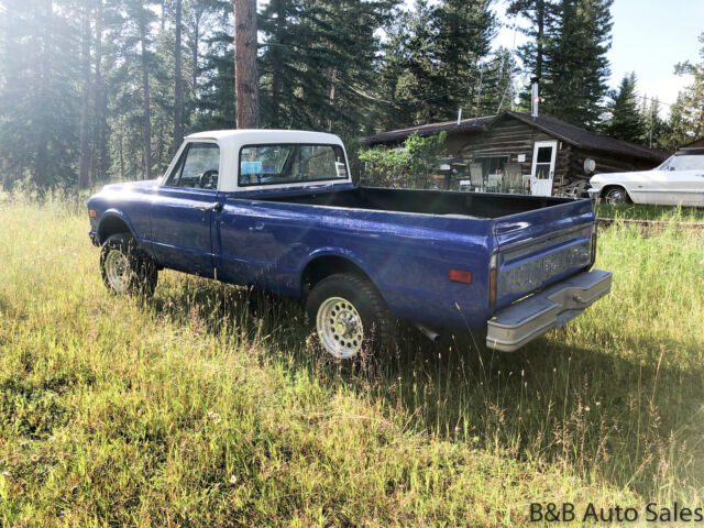 1971 Blue Chevrolet K20 --