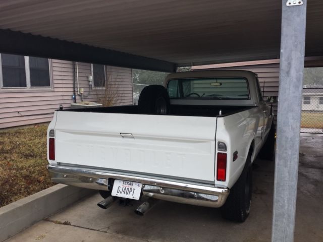 1971 White Chevrolet C/K Pickup 2500 Standard Cab Pickup