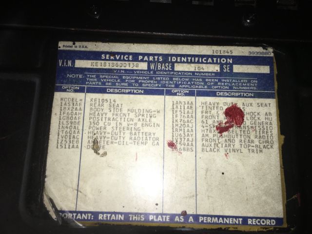 1971 Blue Chevrolet Blazer SUV