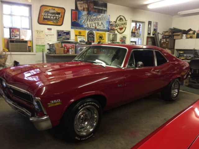 1971 Red Chevrolet Nova Coupe