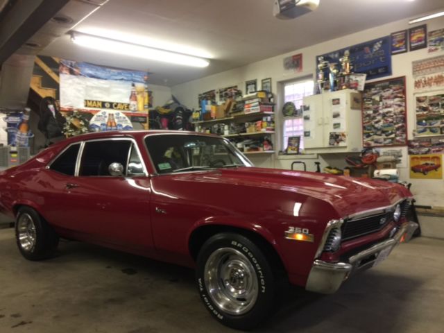 1971 Red Chevrolet Nova Coupe