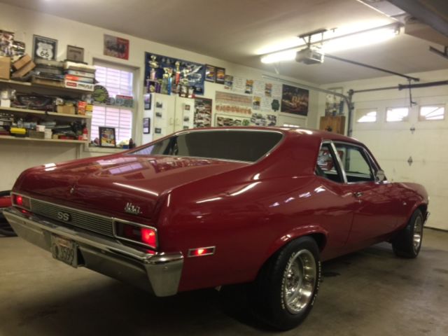 1971 Red Chevrolet Nova Coupe