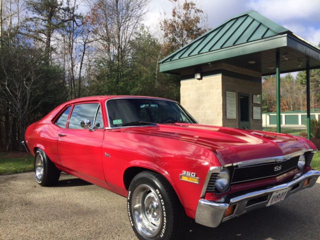 1971 Red Chevrolet Nova Coupe