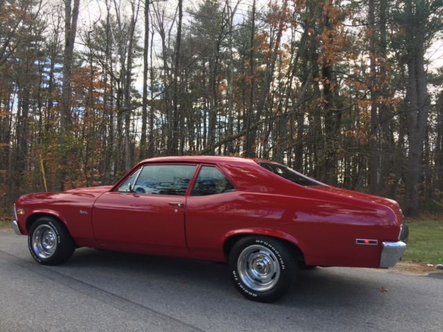 1971 Red Chevrolet Nova Coupe
