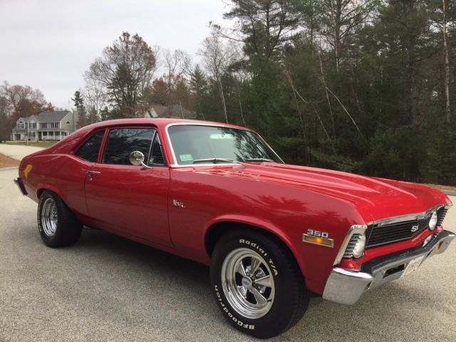 1971 Red Chevrolet Nova Coupe