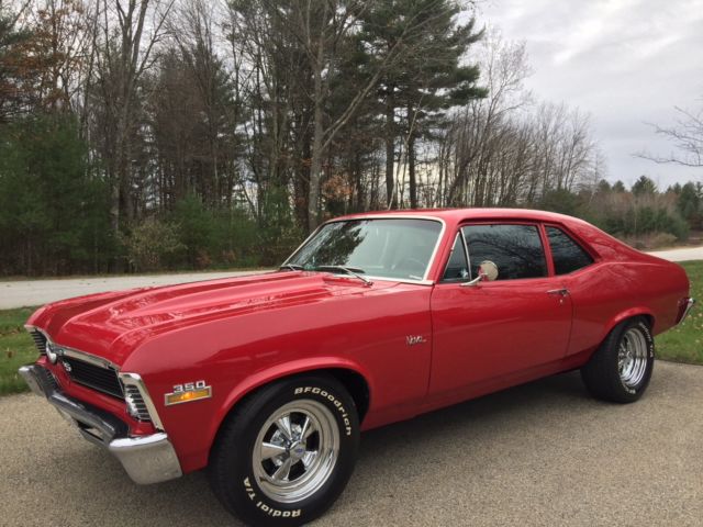 1971 Red Chevrolet Nova Coupe