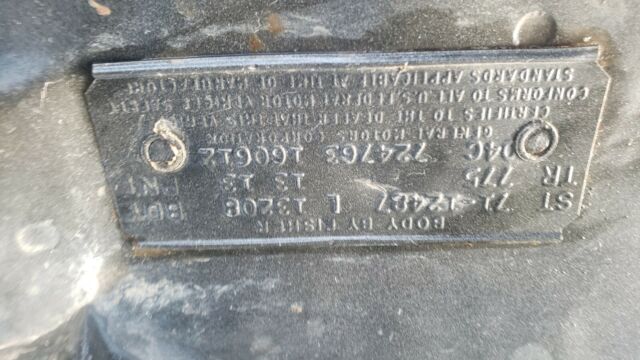 1971 Gray Chevrolet Camaro