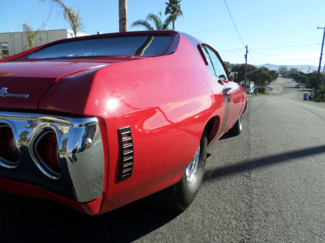 1971 Red Chevrolet Chevelle Coupe