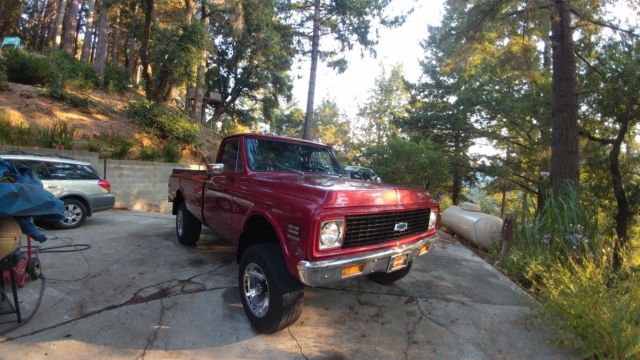 1971 Black Cherry Maroon Chevrolet Other Pickups Standard Cab Pickup