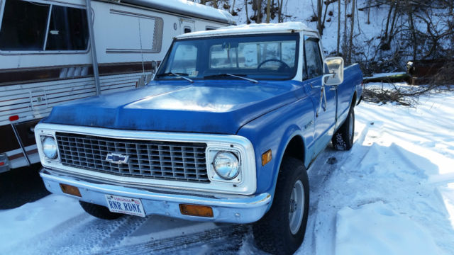 1971 Blue Chevrolet C-10 Cab &amp- Chassis