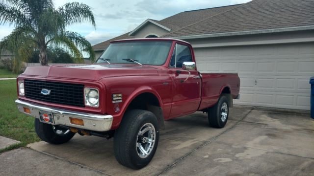 1971 Burgundy Chevrolet Other Standard Cab Pickup