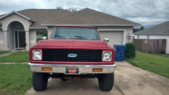 1971 Burgundy Chevrolet Other Standard Cab Pickup