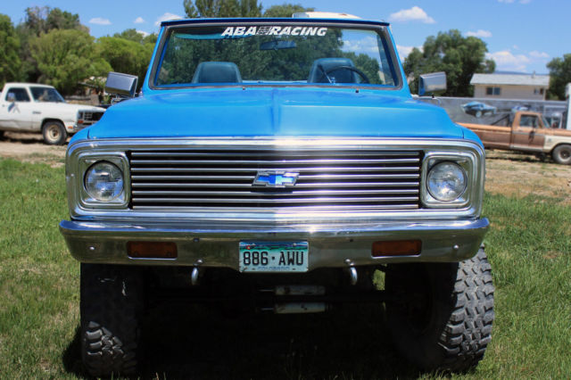 1971 Blue Chevrolet Blazer Blazer