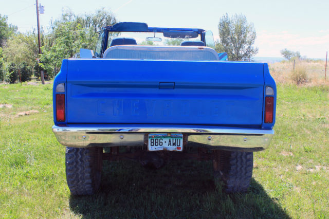 1971 Blue Chevrolet Blazer Blazer
