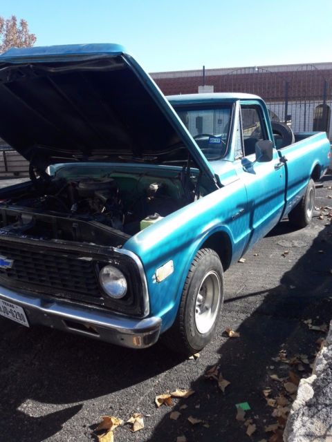 1971 Light Blue Chevrolet Other Pickups Long Bed