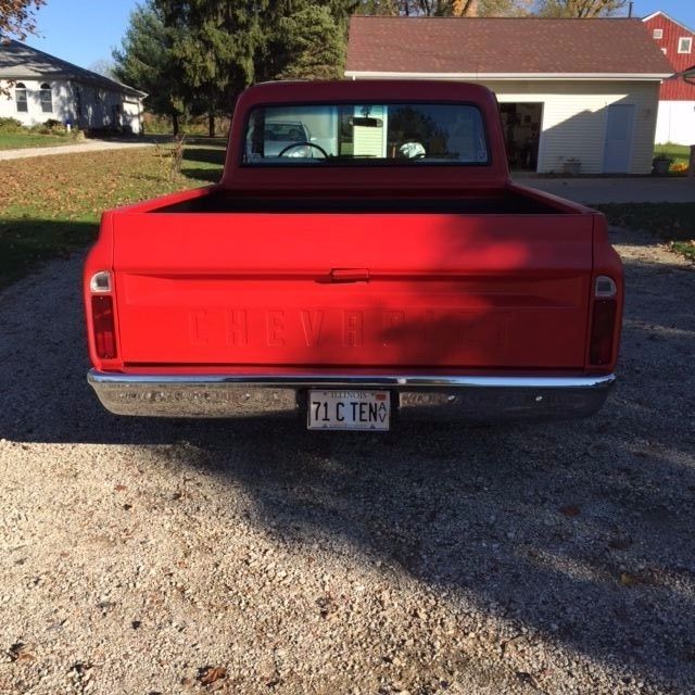 1971 Satin Red Chevrolet C-10 Standard Cab Pickup