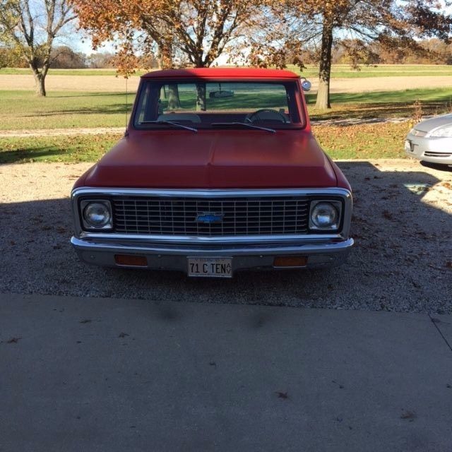 1971 Satin Red Chevrolet C-10 Standard Cab Pickup