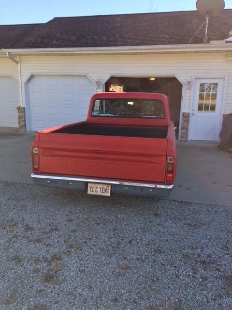 1971 Satin Red Chevrolet C-10 Standard Cab Pickup