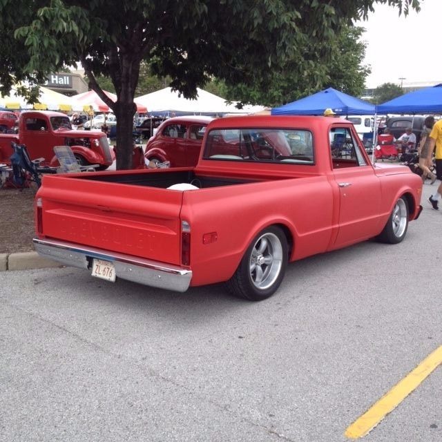 1971 Satin Red Chevrolet C-10 Standard Cab Pickup