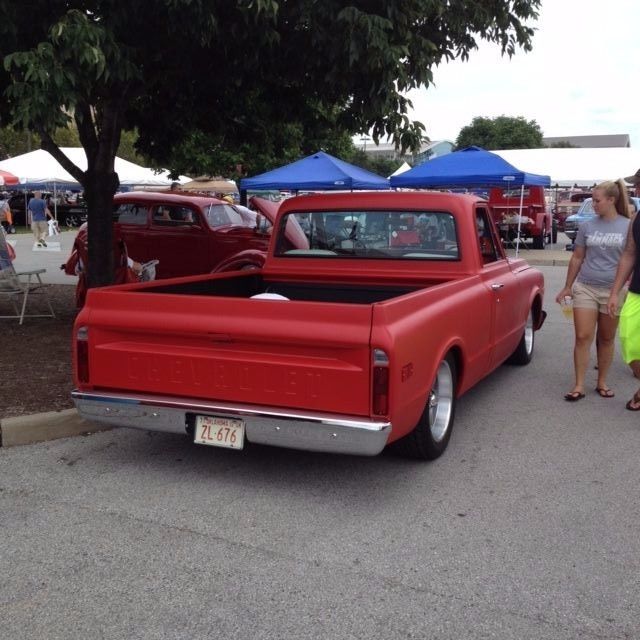 1971 Satin Red Chevrolet C-10 Standard Cab Pickup