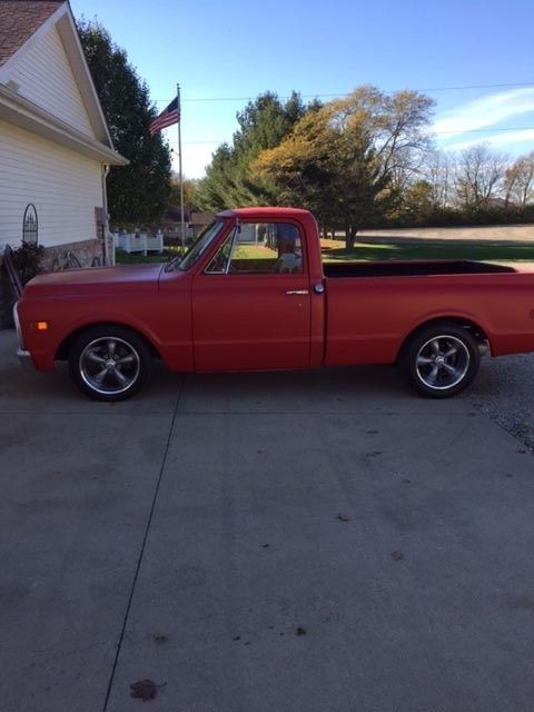 1971 Satin Red Chevrolet C-10 Standard Cab Pickup
