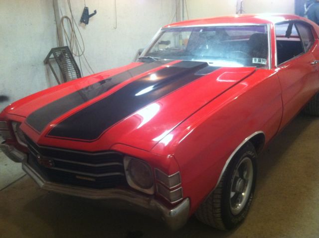 1971 Red w/ black strips Chevrolet Chevelle