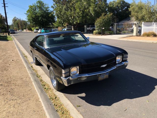 1971 Black Chevrolet Chevelle Coupe