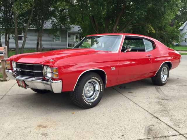 1971 Red Chevrolet Chevelle Coupe