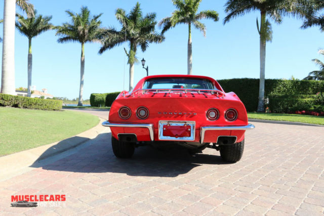 1971 Orange Chevrolet Corvette Coupe