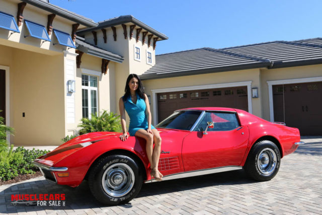 1971 Orange Chevrolet Corvette Coupe