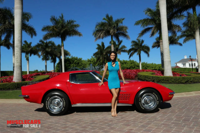 1971 Orange Chevrolet Corvette Coupe